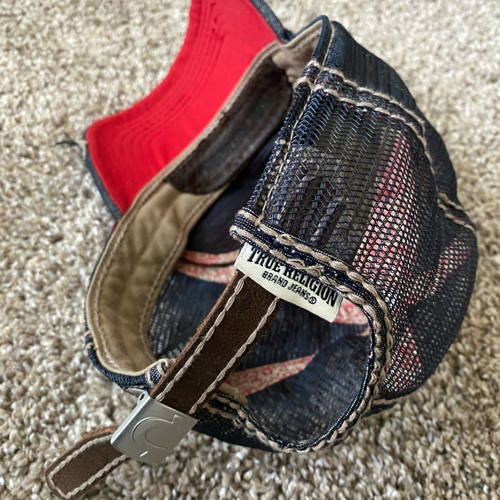True Religion Distressed Adjustable Hat